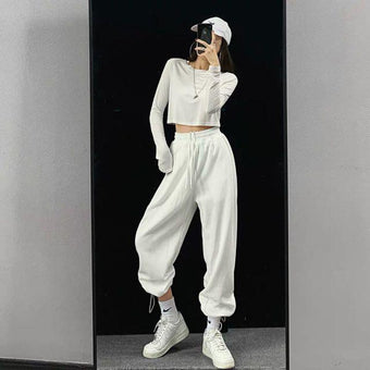 Pantalon de Survêtement STREETWEAR Site Vêtements Blanc XL 